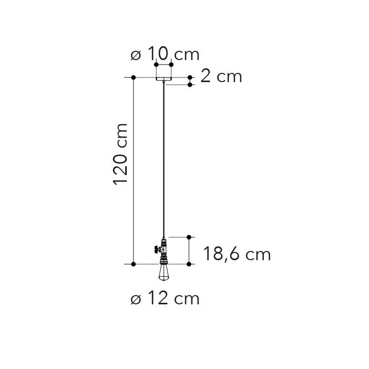 Lampadario a sospensione AMARCORD in metallo invecchiato stile industrial - FT-FeelThe