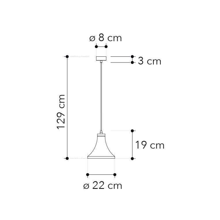 Lampadario a sospensione ANDO in cemento naturale - FT-FeelThe
