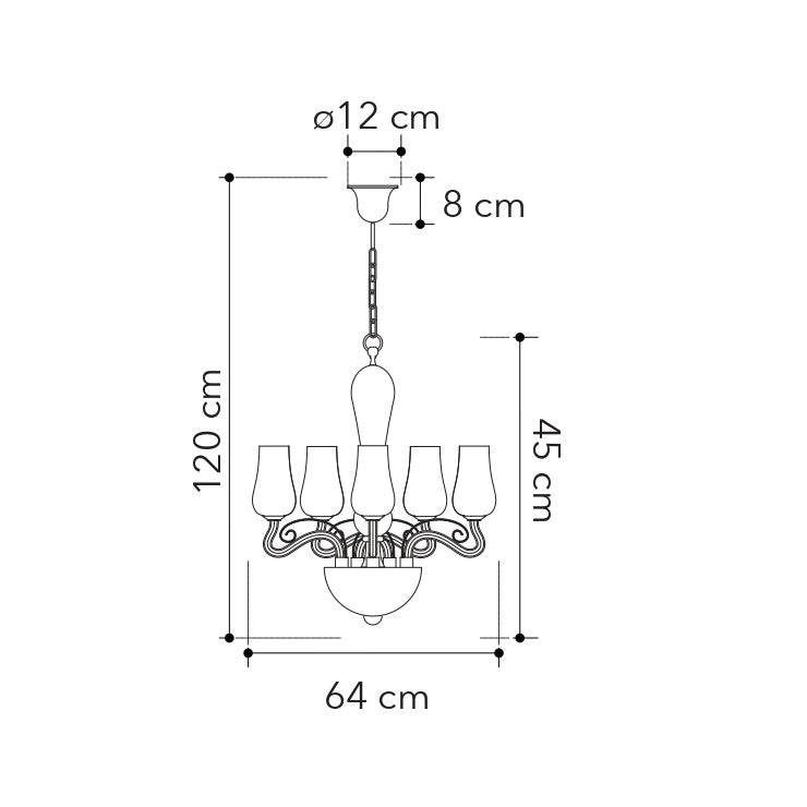 Lampadario a sospensione ANGEL in vetro soffiato - FT-FeelThe