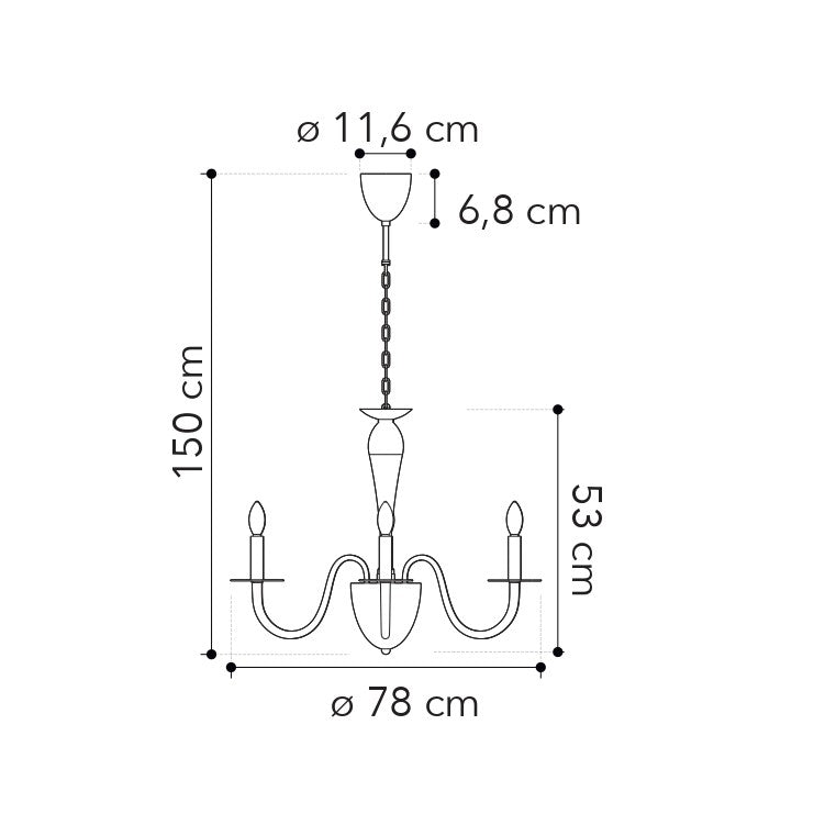 Lampadario ARMSTRONG (6xE14) - FT-FeelThe