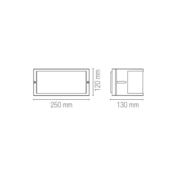 Applique AUSTIN in alluminio con luce multidirezionale - FT-FeelThe