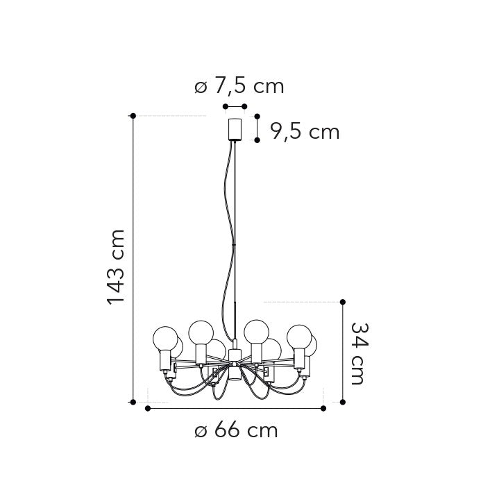 Lampadario a sospensione AXON - FT-FeelThe