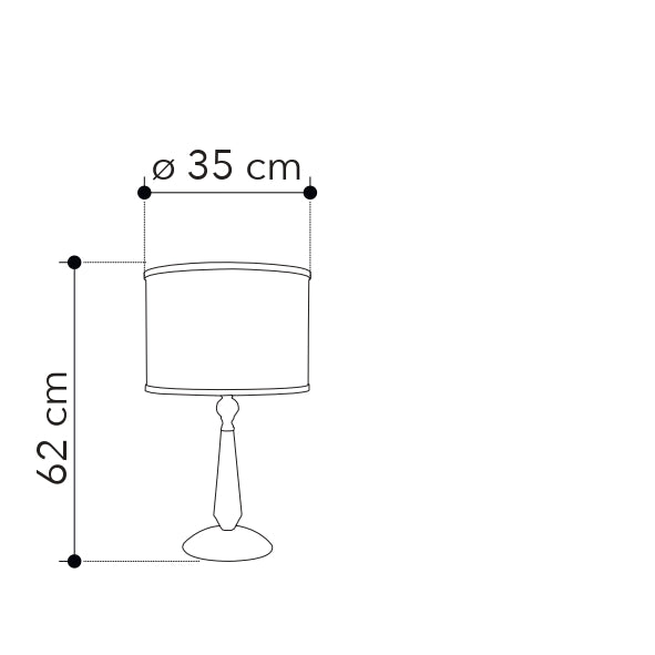 Lampada da tavolo BOEME in metallo, cristalli e tessuto decorato - FT-FeelThe