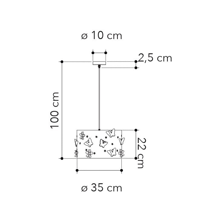 Lampadario a sospensione BUTTERFLY - FT-FeelThe