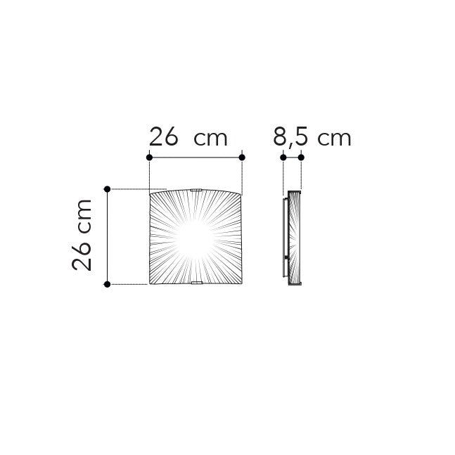 Applique CHANTAL in vetro - FT-FeelThe
