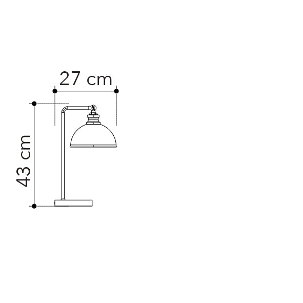 Lampada da tavolo CHARLESTON in metallo - FT-FeelThe