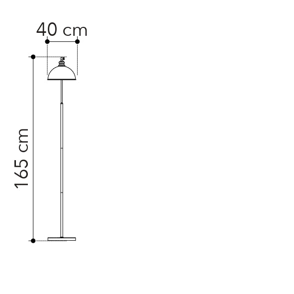 Piantana CHARLESTON in metallo - FT-FeelThe