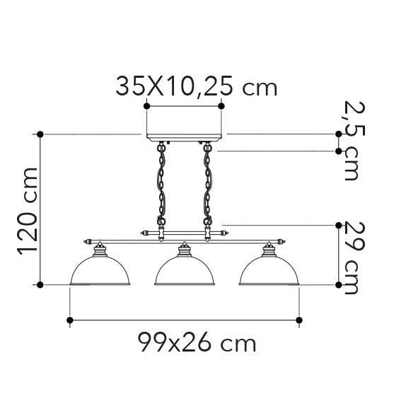 Lampadario a sospensione CHARLESTON - FT-FeelThe