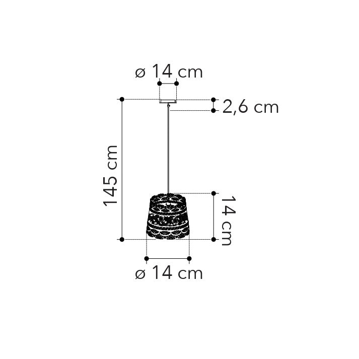 Lampadario a sospensione CLUNY - FT-FeelThe