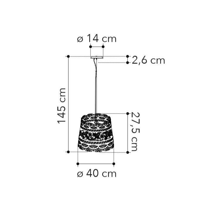 Lampadario a sospensione CLUNY - FT-FeelThe
