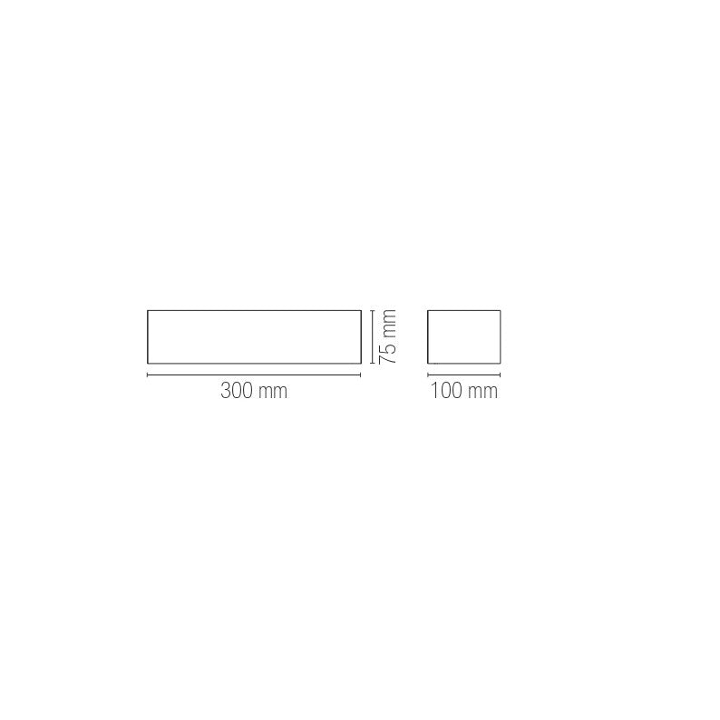 Applique CORTINA verniciabile e luce biemissione - FT-FeelThe