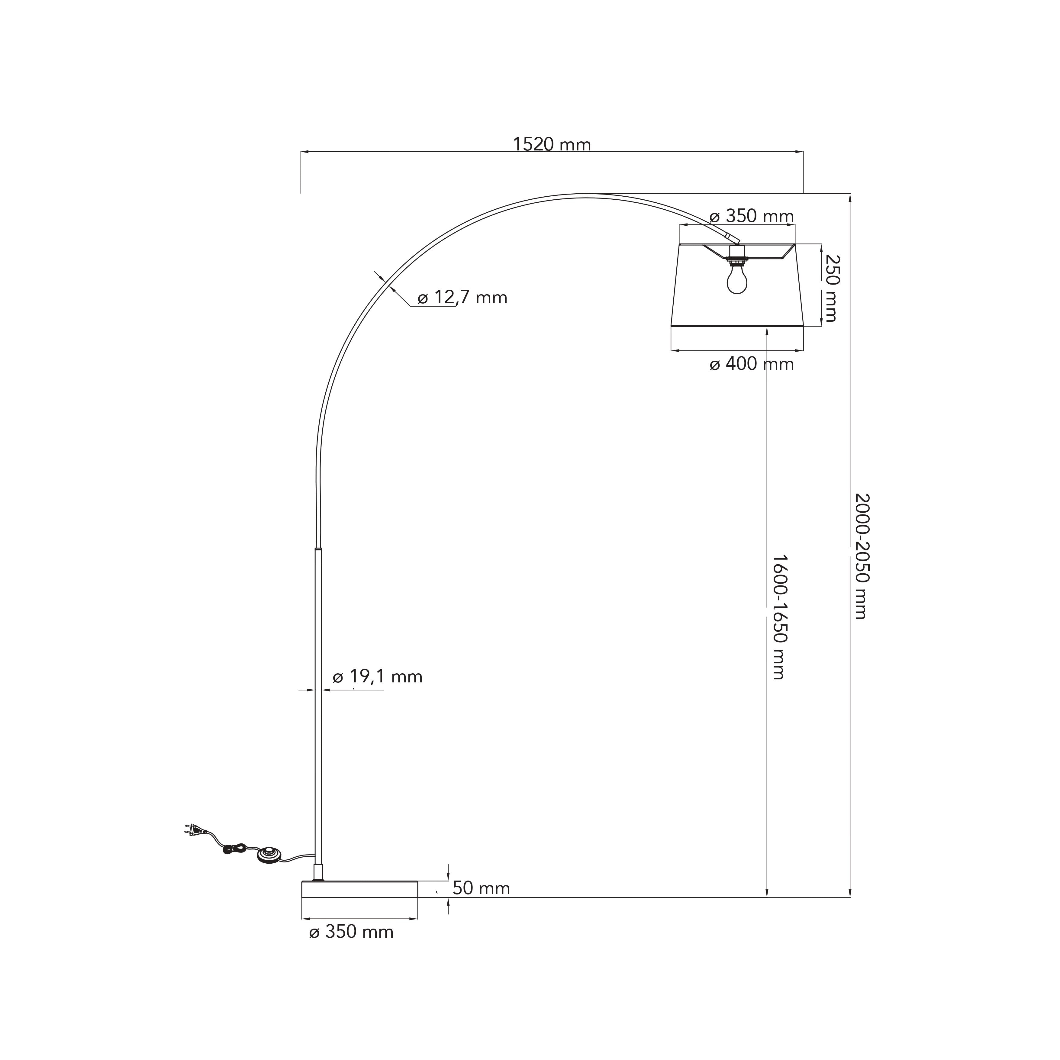 Piantana DREAM in metallo con paralume in tessuto e base in marmo - FT-FeelThe
