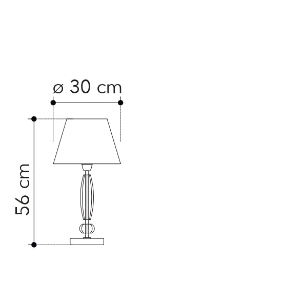 Lampada da tavolo EPOQUE in cristallo - FT-FeelThe