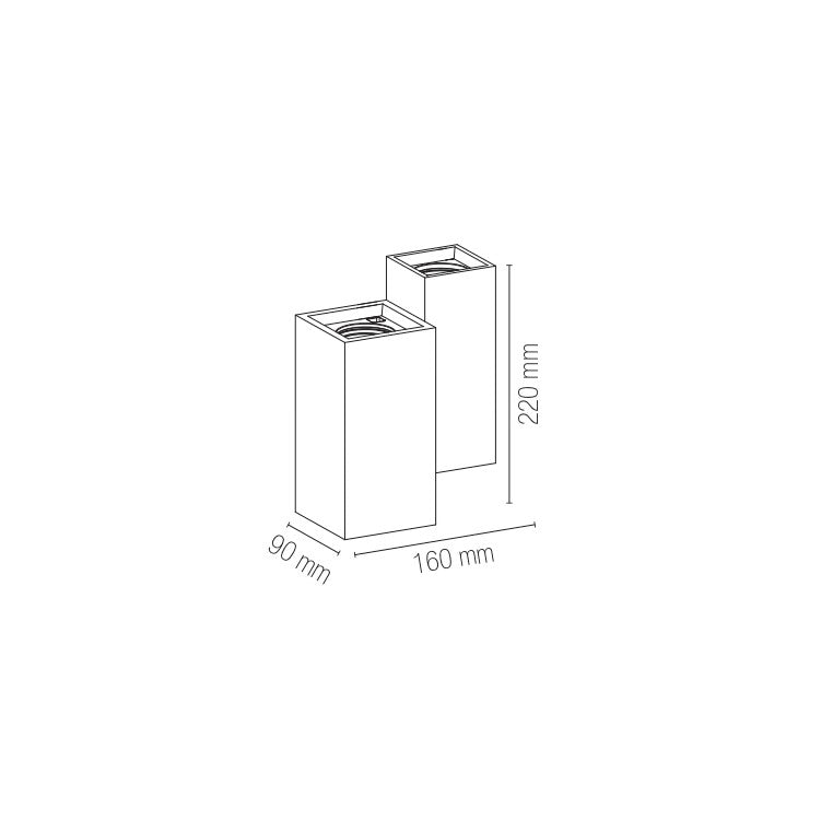 Applique FOSTER in gesso bianco verniciabile - FT-FeelThe