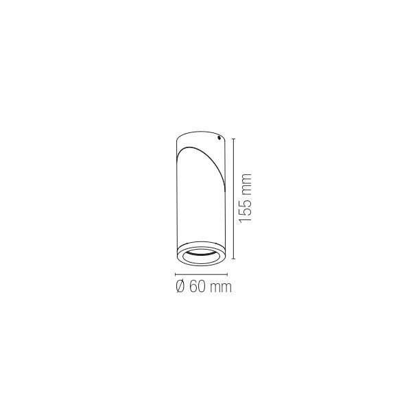 Plafoniera GENESIS in alluminio con diffusore orientabile - FT-FeelThe