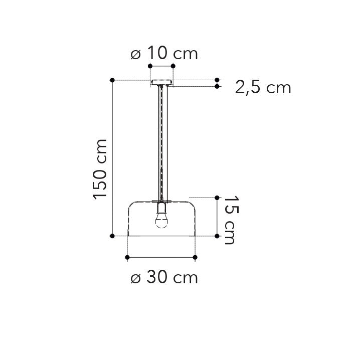Lampadario a sospensione GIBUS in vetro soffiato - FT-FeelThe