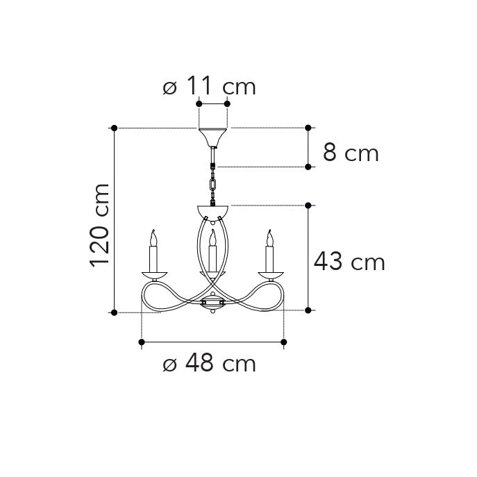 Lampadario a sospensione GINEVRA - FT-FeelThe