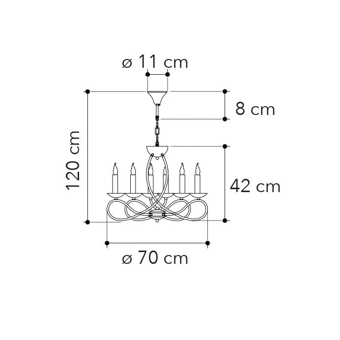 Lampadario a sospensione GINEVRA - FT-FeelThe