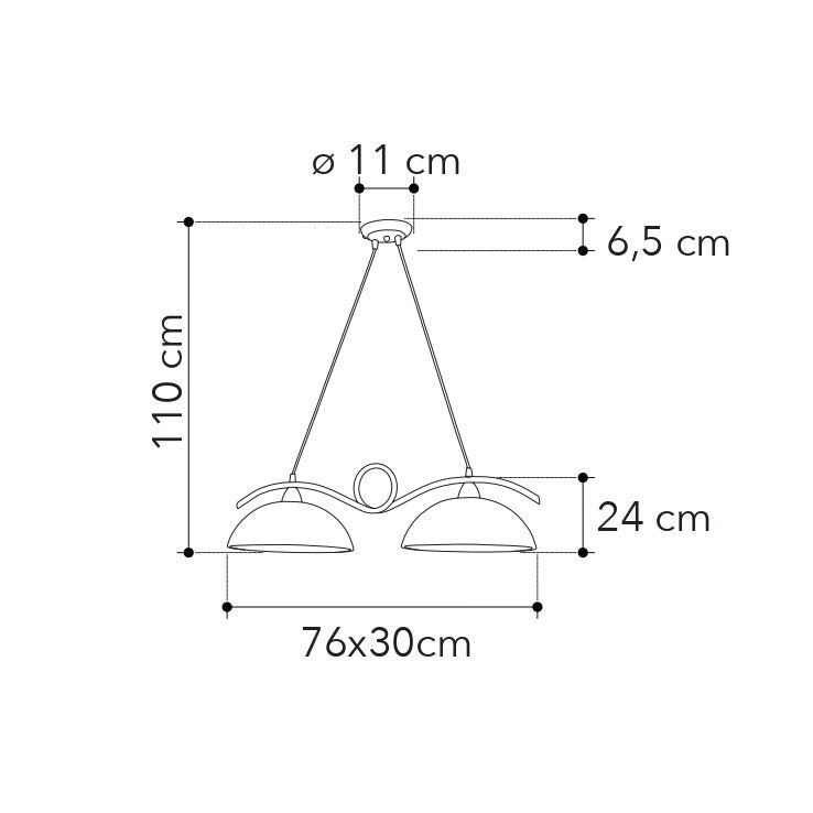 Lampadario a sospensione HALLEY - FT-FeelThe
