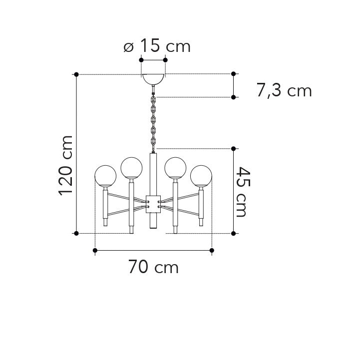Lampadario a sospensione HAMMOND - FT-FeelThe