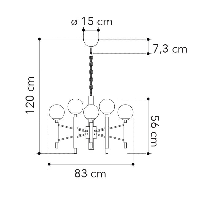 Lampadario a sospensione HAMMOND - FT-FeelThe