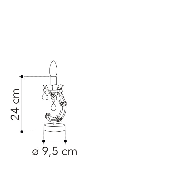 Lampada da tavolo HOUSTON in acrilico - FT-FeelThe