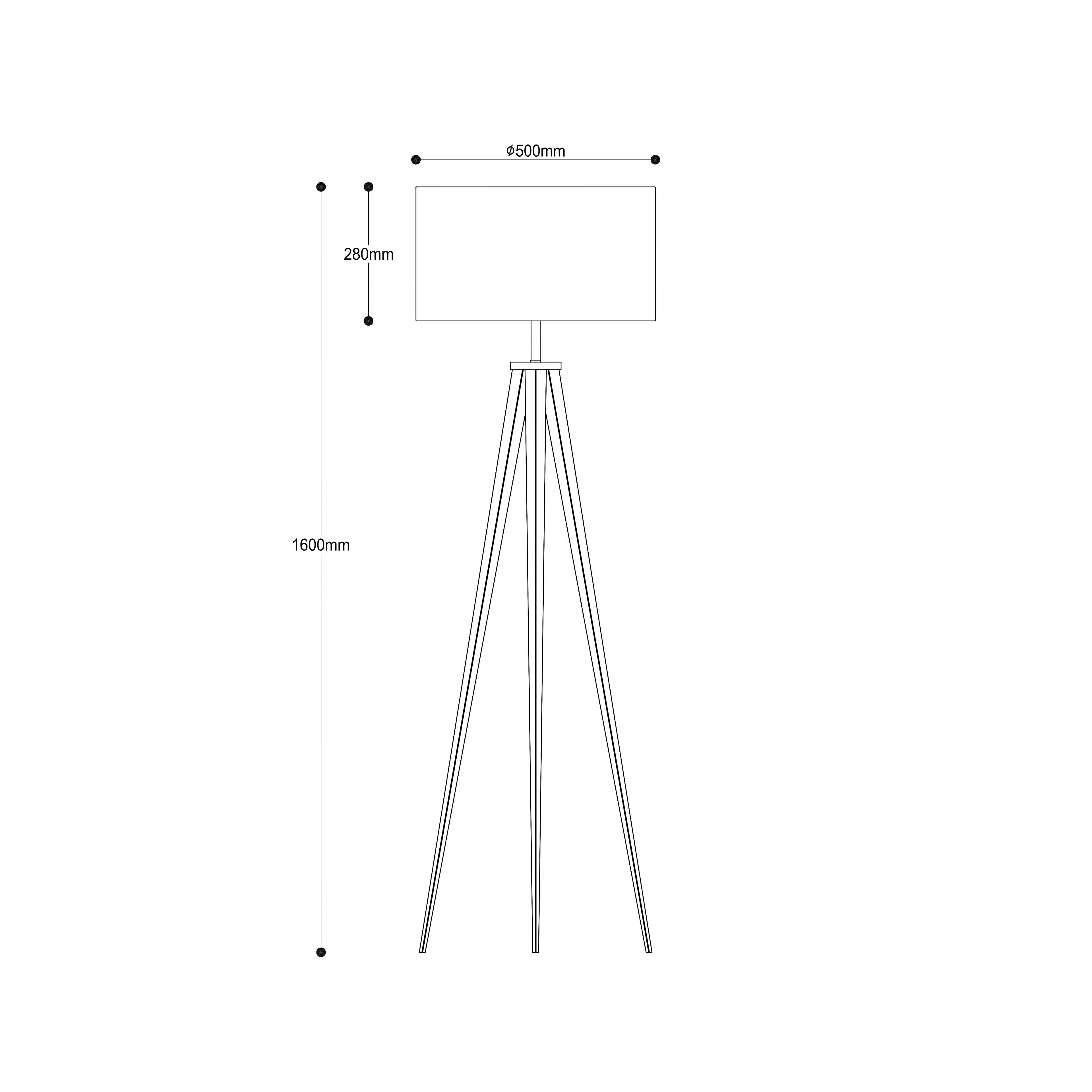 Piantana IBIS in metallo e paralume in tessuto - FT-FeelThe
