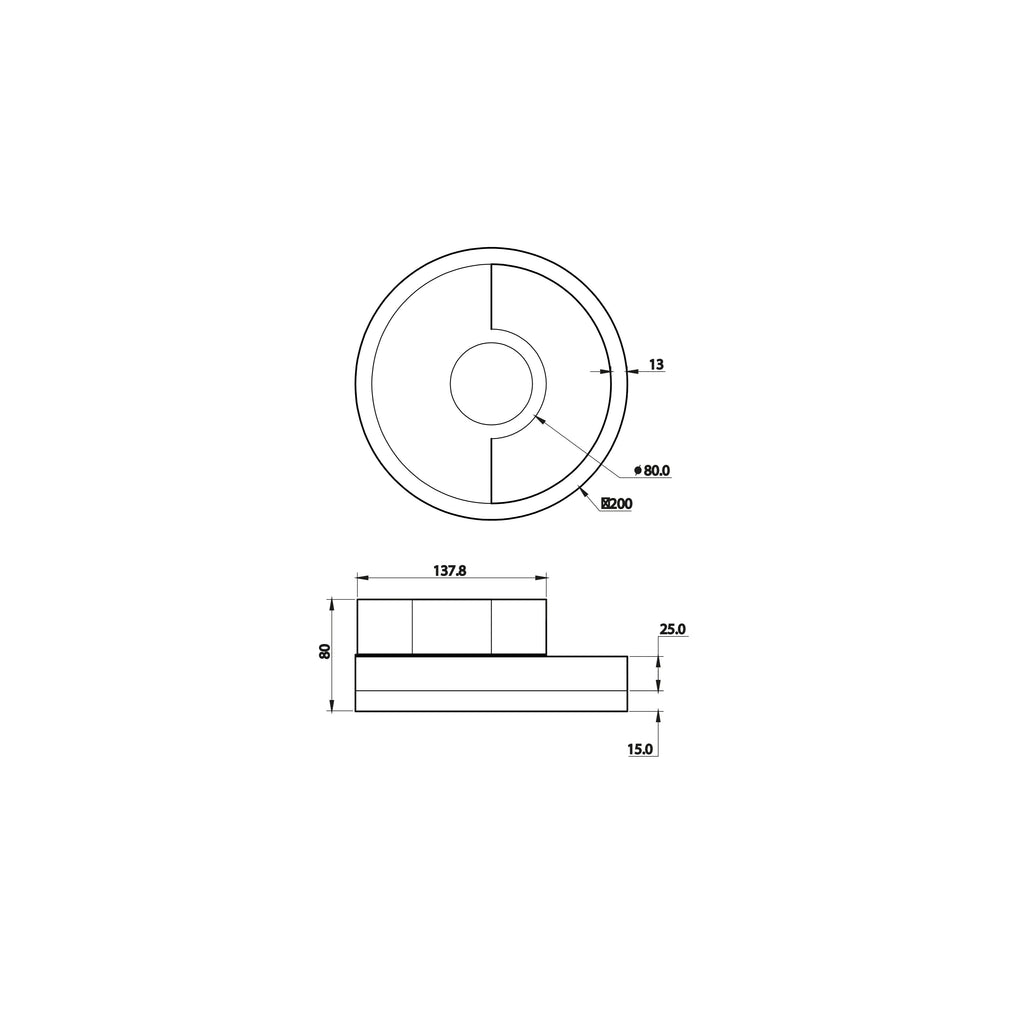 Plafoniera LED KANDINSKY con interruttore CCT - FT-FeelThe