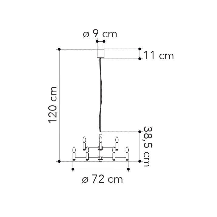 Lampadario a sospensione KAROL - FT-FeelThe
