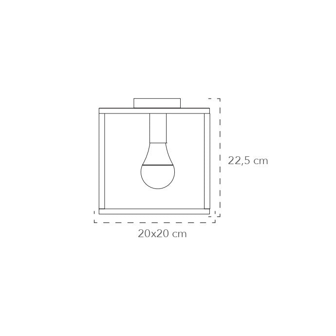 Plafoniera KIMERA luce singola - FT-FeelThe