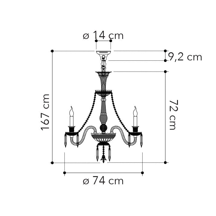 Lampadario a sospensione LOUVRE - FT-FeelThe