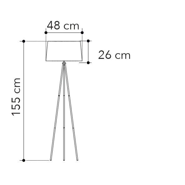 PIANTANA MARILYN in metallo con paralume in tessuto - FT-FeelThe