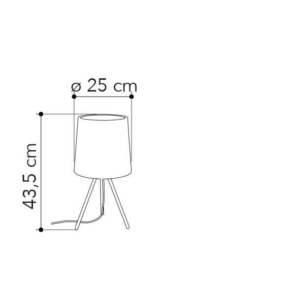 Lampada da tavolo MARLEY in metallo con paralume in alluminio - FT-FeelThe
