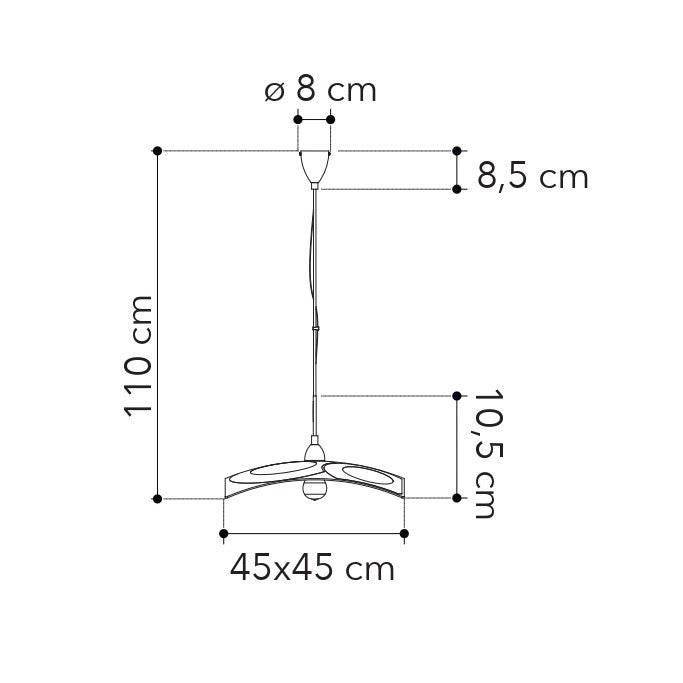 Lampadario a sospensione MIRO - FT-FeelThe