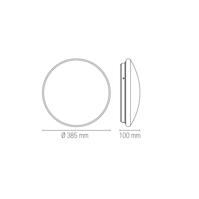 Plafoniera rotonda LED MOON con funzione CCT - FT-FeelThe