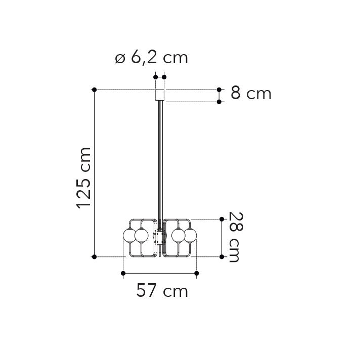 Lampadario NEUTRON (5xG9) - FT-FeelThe