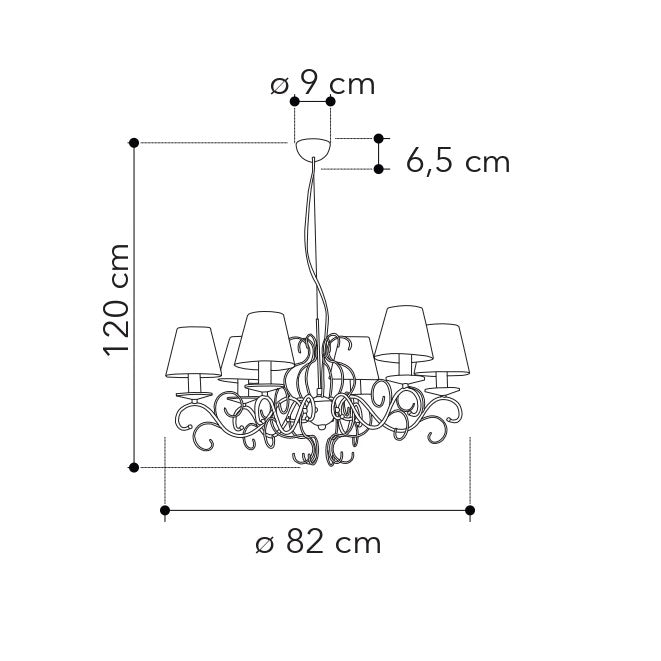 Lampadario a sospensione PERLA - FT-FeelThe