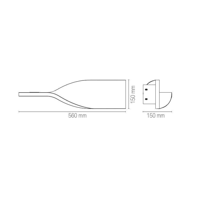 Applique PIROETTE verniciabile con mensola e luce biemissione - FT-FeelThe
