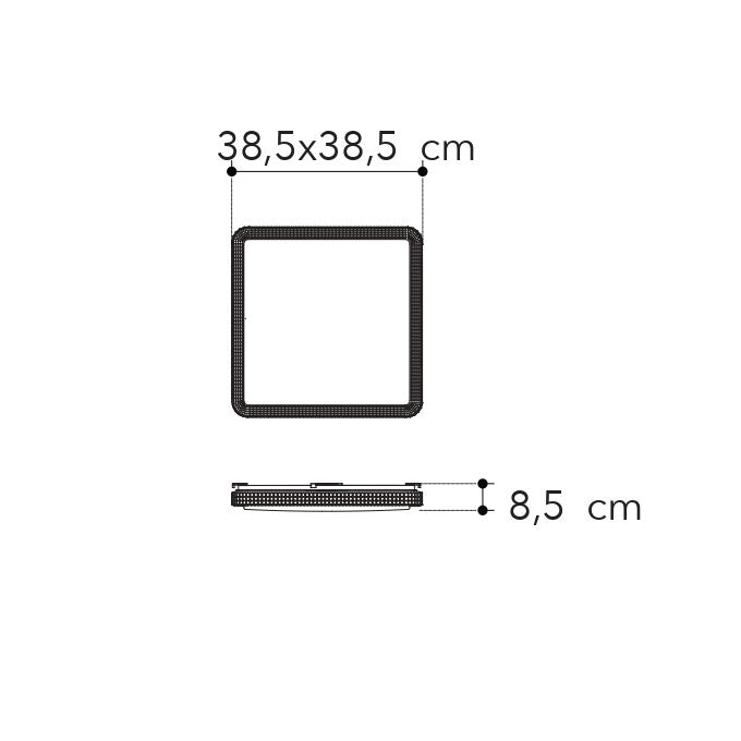 Plafoniera quadrata PIXEL - FT-FeelThe