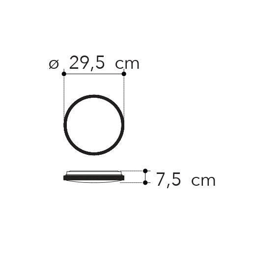 Plafoniera rotonda PIXEL - FT-FeelThe