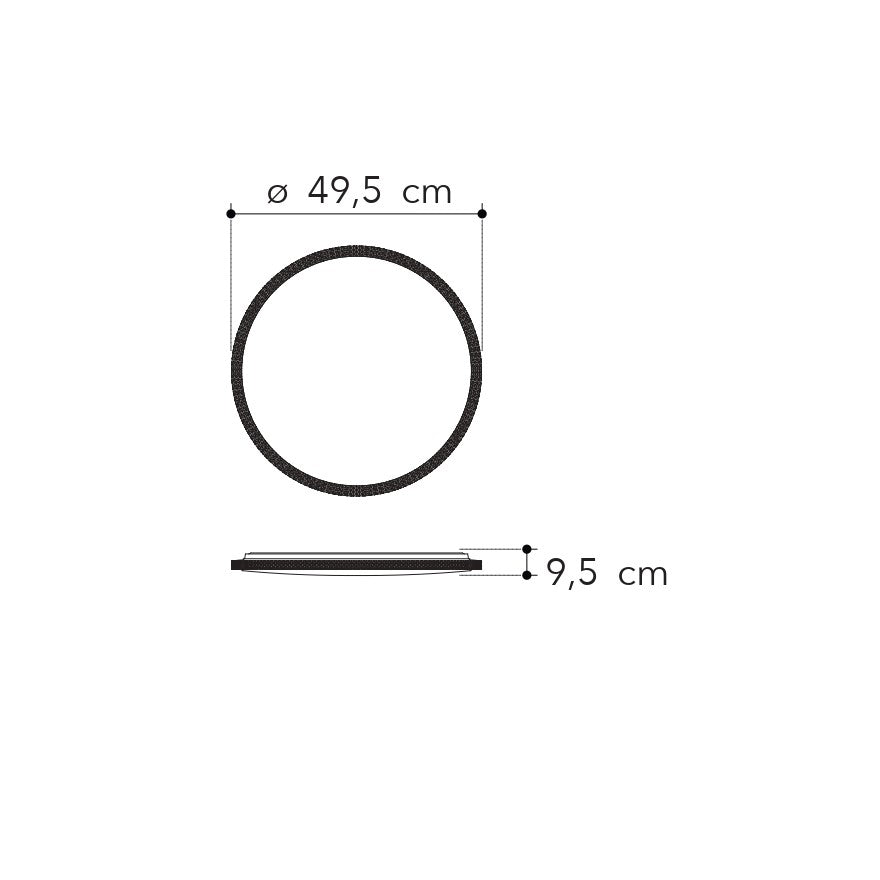 Plafoniera PIXEL rotonda con funzione Wi-Fi - FT-FeelThe