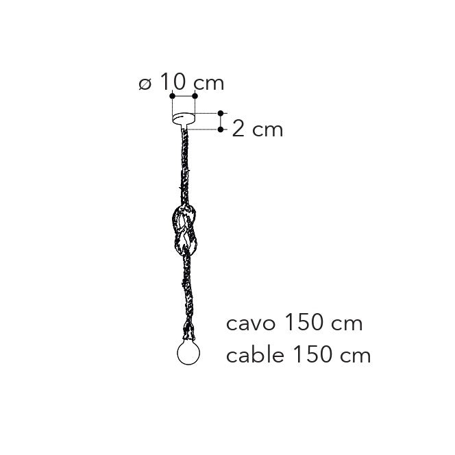 Lampadario a sospensione ROPE - FT-FeelThe