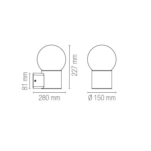 Applique SKITTLE per esterni - FT-FeelThe