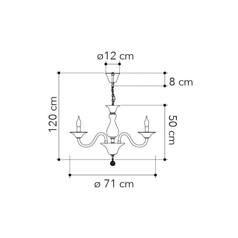 Lampadario a sospensione SOFFIO, disponibile in due dimensioni. - FT-FeelThe