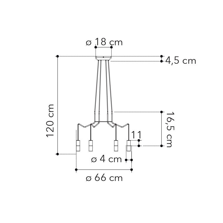 Lampadario a sospensione SPIDER - FT-FeelThe