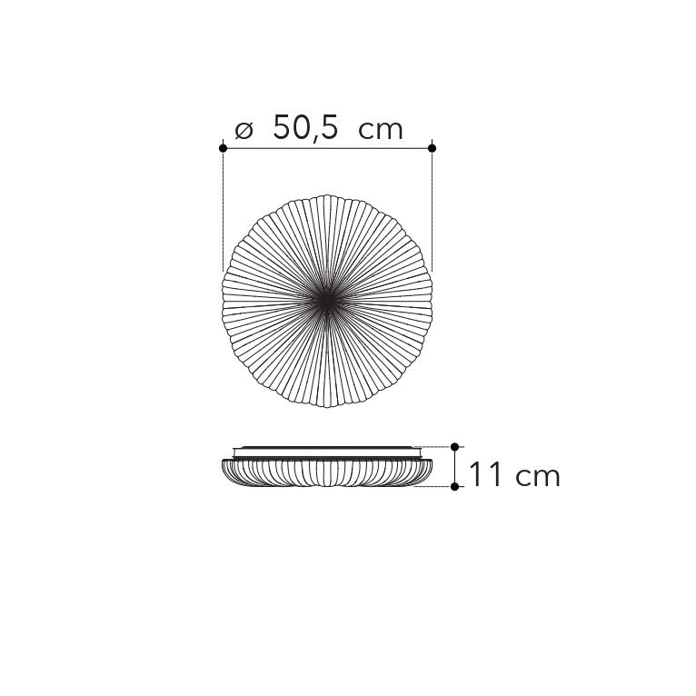 Plafoniera LED SPRING, CCT, controllo con Wi-Fi o telecomando - FT-FeelThe