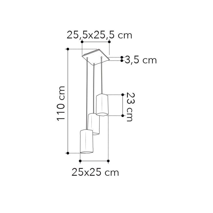 Lampadario a sospensione SQUARE - FT-FeelThe