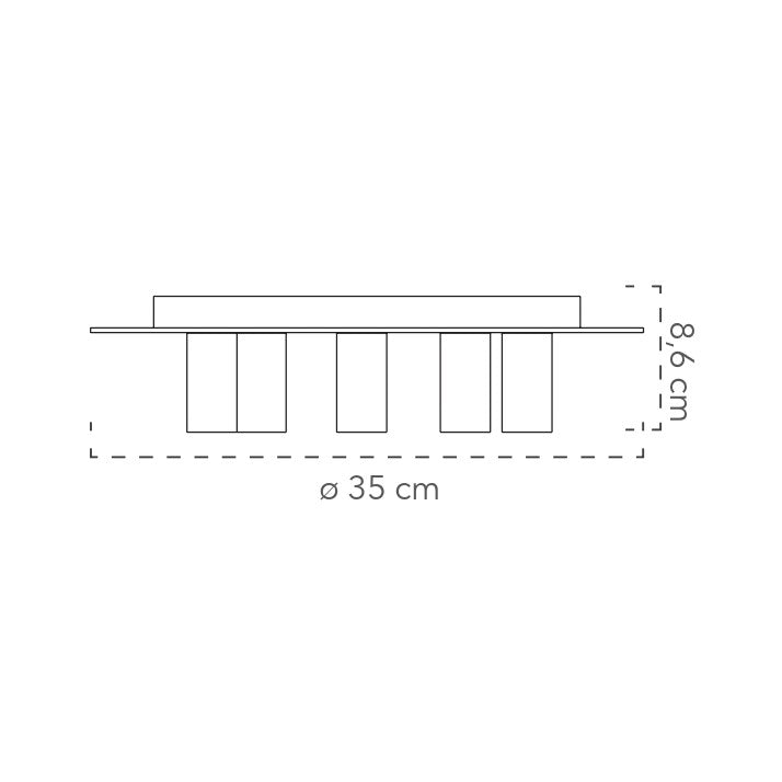 Plafoniera STRIKE (5XE27) - FT-FeelThe