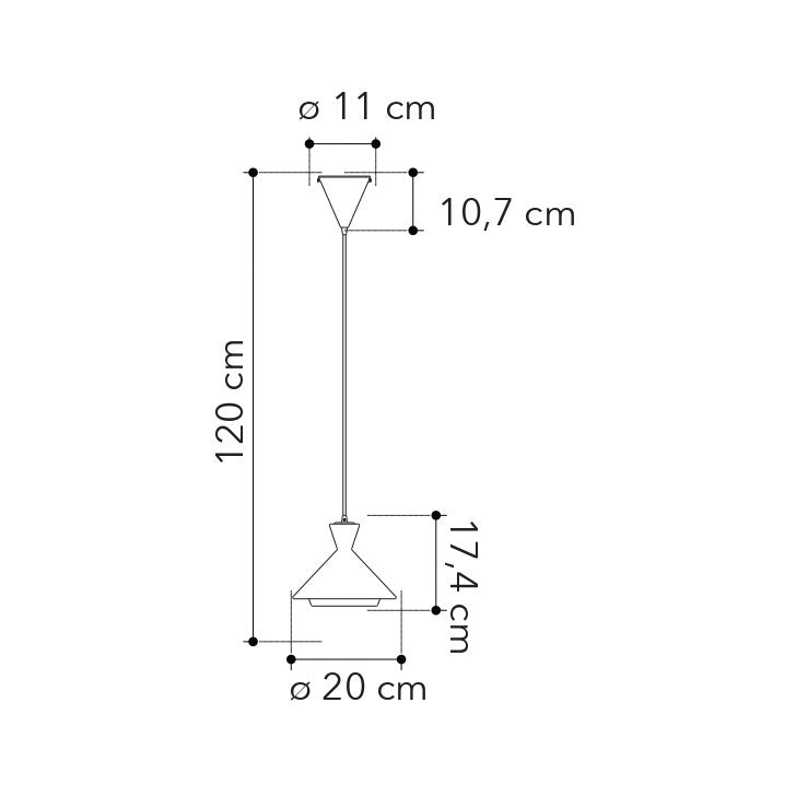Lampadario a sospensione SUGAR forma campana - FT-FeelThe