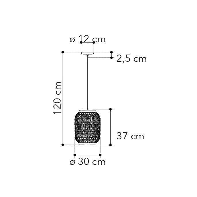 Lampadario a sospensione ZEN in bambù naturale - FT-FeelThe